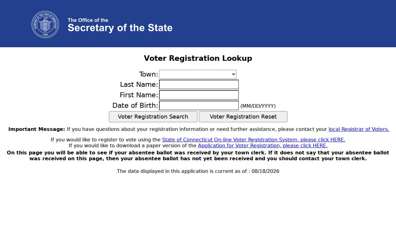 New Milford residents directory Connecticut voter lookup