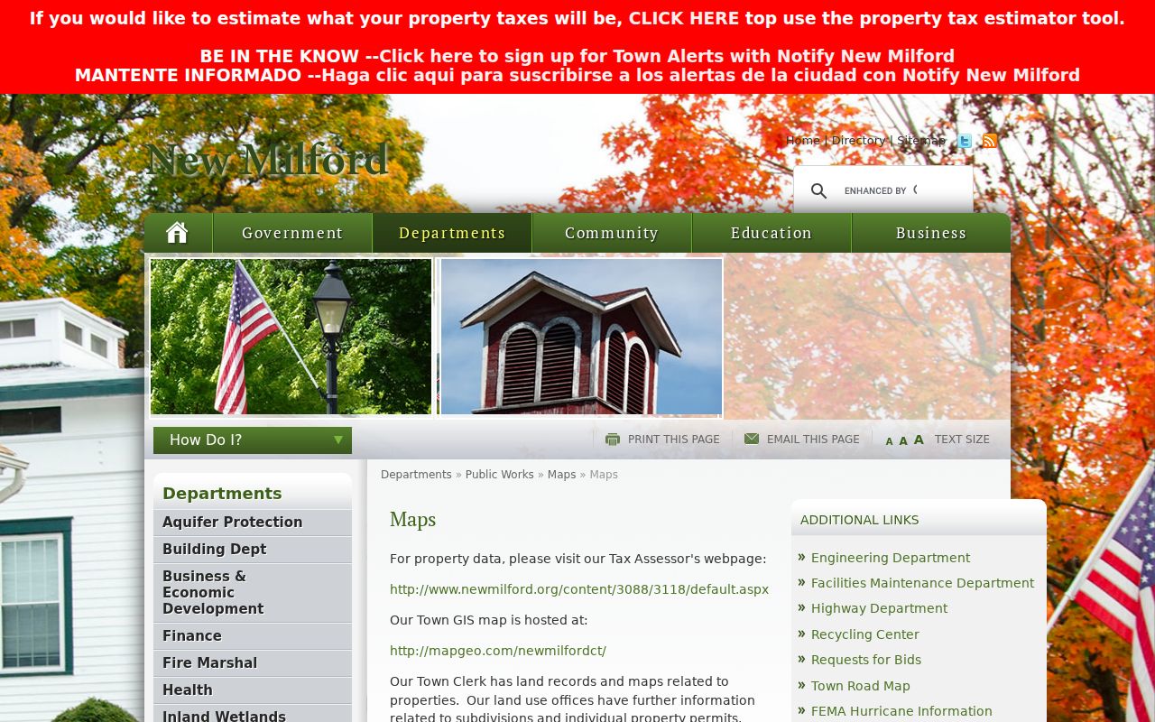 New Milford neighbors GIS parcel information
